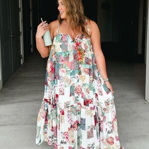 Anthropologie Floral Maxi Dress